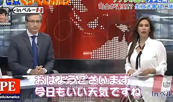 Federico Salazar y Verónica Linares: la vez que un programa japonés visitó su noticiero e hizo curiosa narración