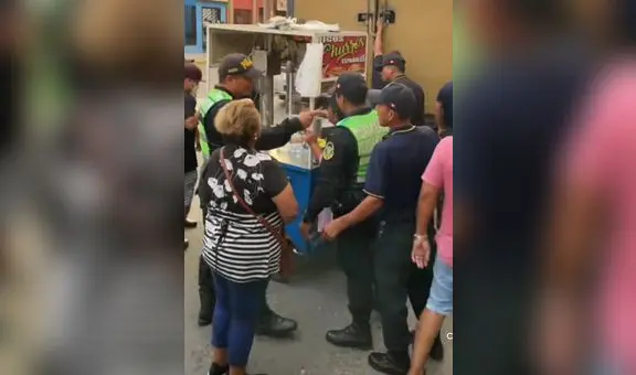 Policías impidieron que serenos decomisen puesto de churros en Chimbote: “Ojalá todos fueran así”