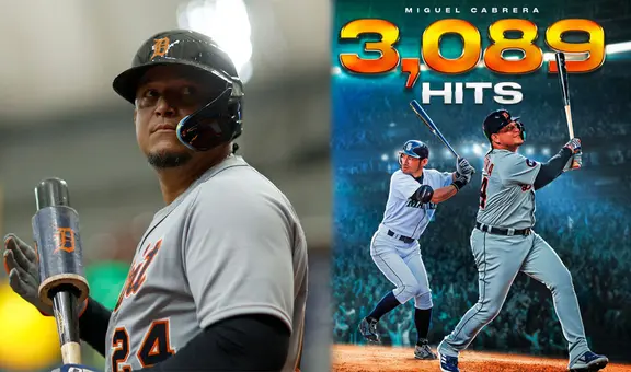 Miguel Cabrera: ¿cuántos hits le faltan para entrar al top 20 histórico de la MLB?