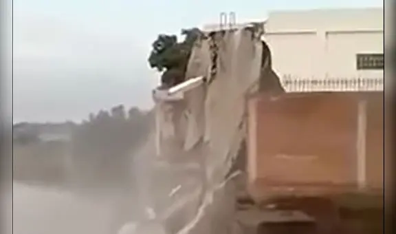 La Casa del Árabe se vino abajo tras crecida del río Reque en Lambayeque