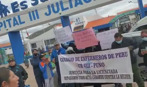 "Cadena perpetua a esos monstruos": enfermeras exigen justicia por caso de violación grupal en Puno