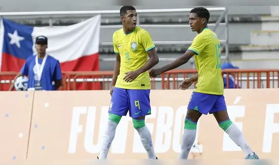 ¡Contundente! Brasil venció 3-0 a Chile por la fecha 2 del Sudamericano sub-17 2023