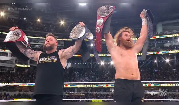Kevin Owens y Sami Zayn son los nuevos campeones de WWE tras vencer a The Usos en Wrestlemania 39