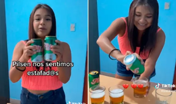 Peruana compara 2 latas de cerveza y se da cuenta de que la estafaron: “Ni mi ex me engañó así”