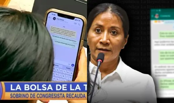 Congresista Rosio Torres borra chat con su sobrino tras ser descubierta cobrando coimas a trabajadores