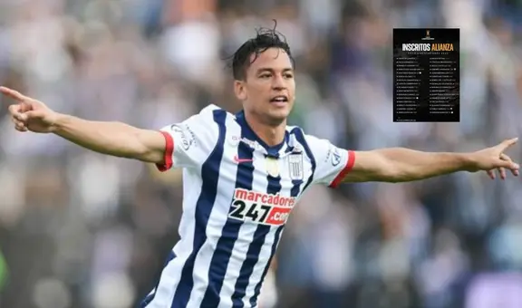Alianza Lima presentó lista de jugadores para la Copa Libertadores con Benavente y 6 promesas