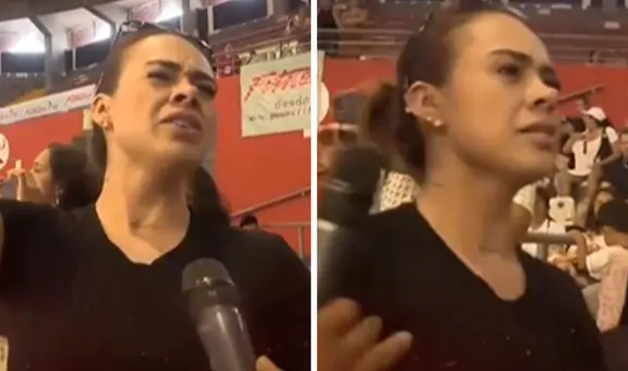 Jossmery pide botar a reportero de “Amor y fuego” tras pregunta sobre ampay con Paolo Hurtado