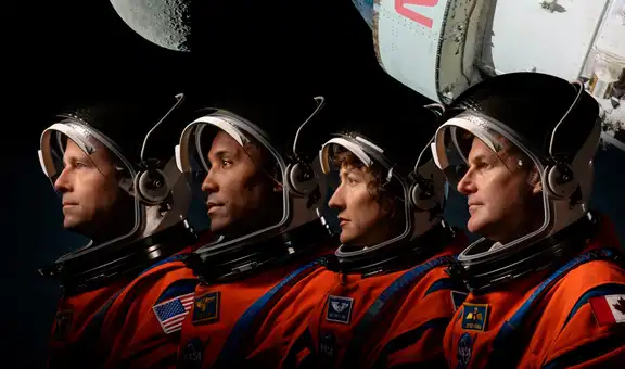 Estos son los 4 astronautas que irán a la Luna por primera vez en 50 años