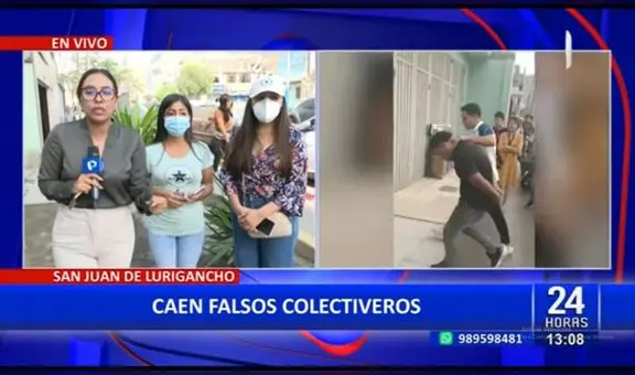 Capturan a falsos colectiveros en SJL: menor de edad y 2 mujeres integraban banda criminal