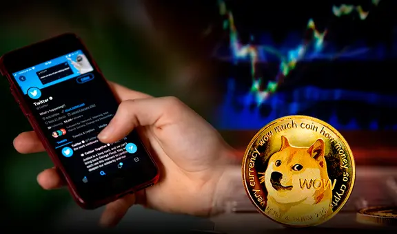 Criptomoneda dogecoin se dispara luego de que Twitter use su símbolo como logo