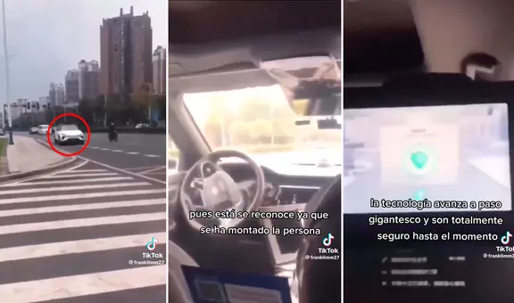 “El auto fantástico”: hombre deja en shock a usuarios al mostrar taxi sin conductor en China