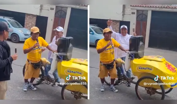 Le compran un chupete y se pone a cantar tema de Toño Centella: "El heladero del pueblo"