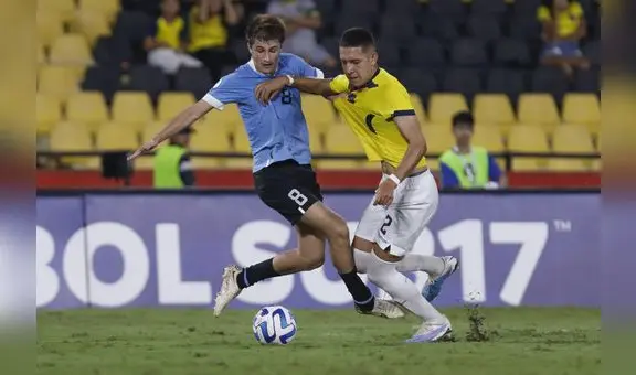 Uruguay se impuso 2-0 a Ecuador y sumó su primera victoria en el Sudamericano sub 17