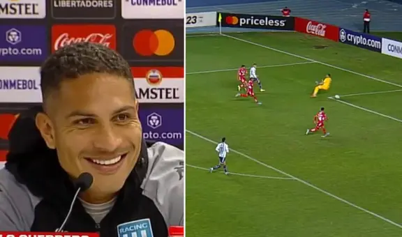 Paolo Guerrero y su alegría tras anotar gol con Racing en la Libertadores: "Tuve mucha cabeza fría"