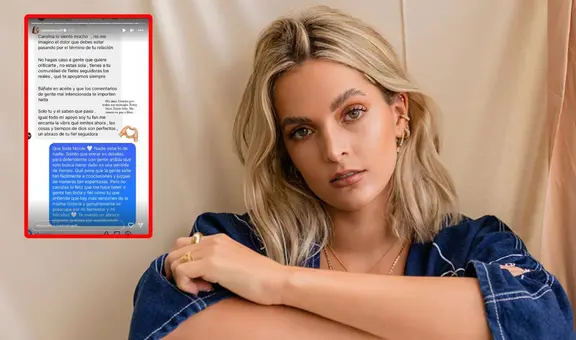 Carolina Braedt responde a críticas y rumores de infidelidad hacia Bruno Vega: "Nadie sabe lo de nadie"