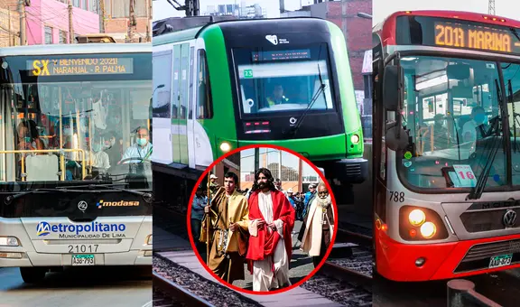 Transporte público en Semana Santa: conoce el horario del metropolitano, Línea 1, corredores y más