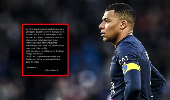 Mbappé arremete contra PSG por usar su imagen en video: "No es Kylian Saint-Germain"