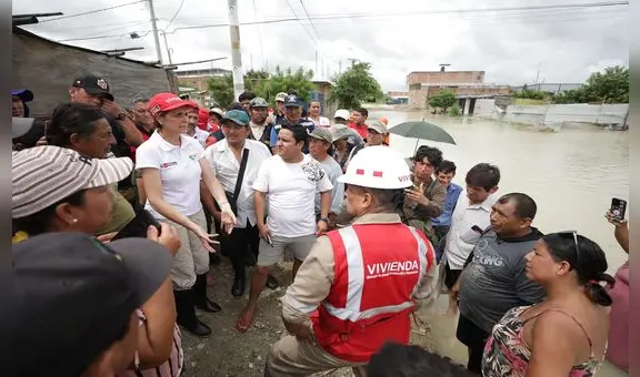 Ministra de Vivienda sobre Piura: “Nosotros desaguamos, pero la lluvia nos gana”