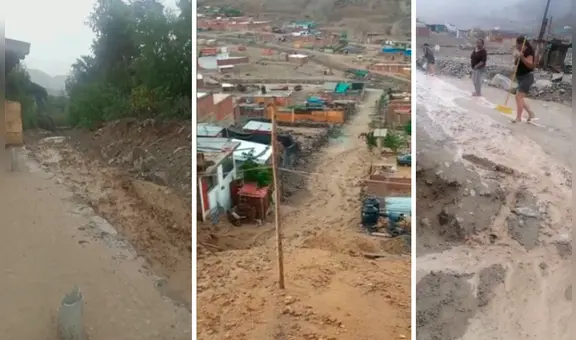 Chosica: reportan activación de 3 quebradas y fuertes lluvias