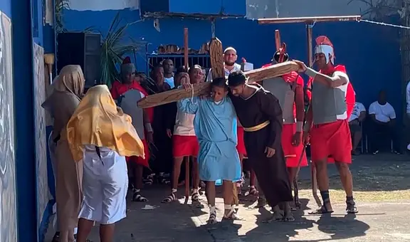 Presos interpretan "La pasión de Cristo" en busca de perdón por sus delitos: “No soy digno”