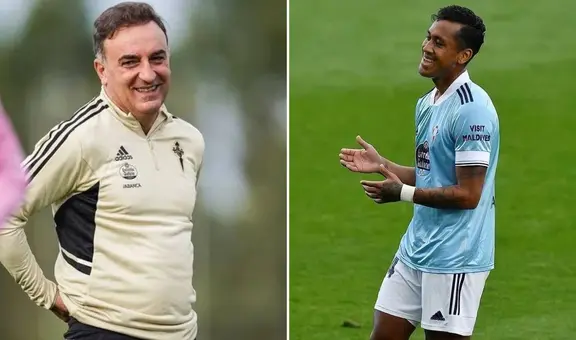 DT del Celta de Vigo se rinde ante nivel de Renato Tapia: "Está jugando a un ritmo diferente"