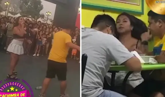 Dayanita es captada comiendo caldo de gallina tras show callejero en Chabuca Granda