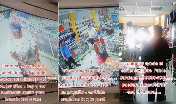Adulto mayor acude a tienda y se percata de que le robaron sus ahorros de varios años