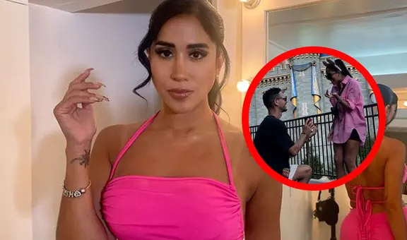 Melissa Paredes: así reaccionó la exmodelo cuando Anthony Aranda le pidió la mano en Disney
