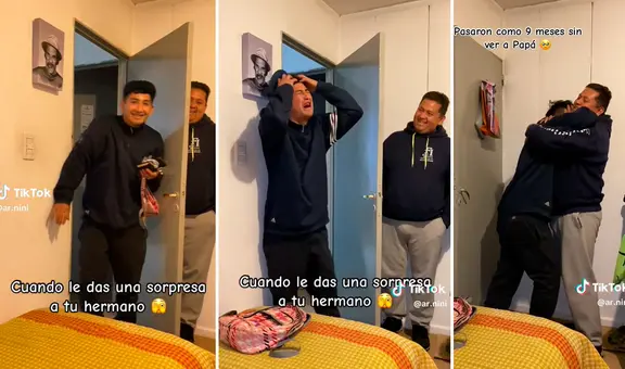 Joven rompe en llanto tras volver a ver a su padre: "Amor verdadero"
