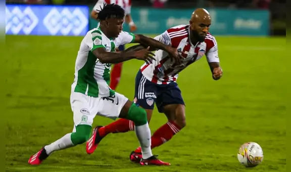 Junior escapa del fondo de la tabla: venció 1-0 a Atlético Nacional por la liga colombiana
