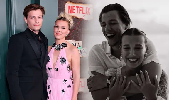 Millie Bobby Brown, actriz de "Stranger things", anuncia su compromiso con Jake Bongiovi a los 19 años