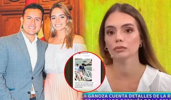 Camila Ganoza acusa a Richard Acuña de acoso y persecución: "Manda a que nos tomen fotos"