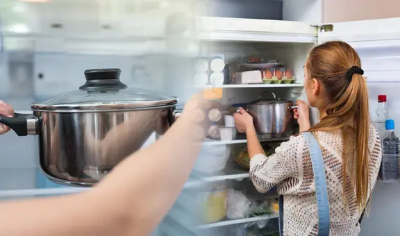 ¿Por qué nunca deberías guardar la olla con comida dentro de la refrigeradora?