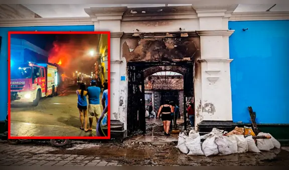 Familias lo perdieron todo tras incendio en casona del centro histórico de Trujillo