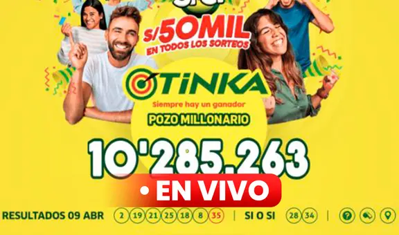Resultados de La Tinka del 12 de abril de 2023: mira números ganadores y cómo fue el sorteo