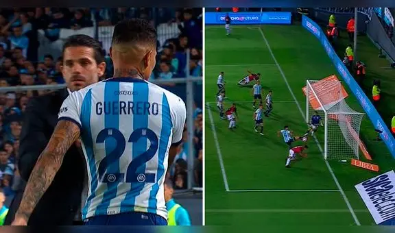 Paolo Guerrero dejó la cancha y al minuto llegó el gol de Newell's Old Boys ante Racing