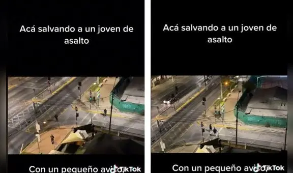¡Con un silbido! Así ayudaron a un hombre que iba a ser asaltado en Chile