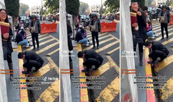 Abogado llega tarde a audiencia porque se atoró su zapato: "Metió la pata y ni empieza el juicio"