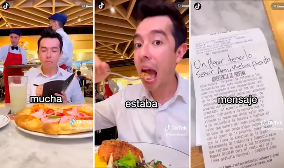 Joven finge ser crítico de alimentos e ingresa a restaurante para comer gratis