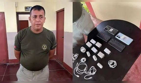 Detienen a trabajador del INPE que ingresaba celulares en penal de Piura