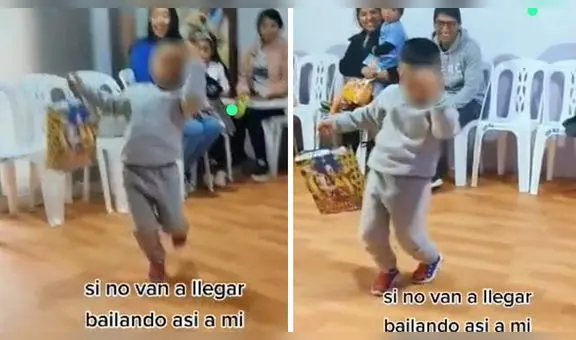 Niño demuestra sus mejores pasos de tunantada al ingresar a cumpleaños: "Entrada épica"