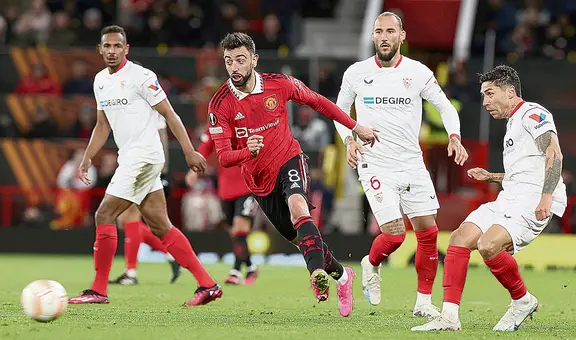 Europa League: Sevilla robó un empate al Manchester United