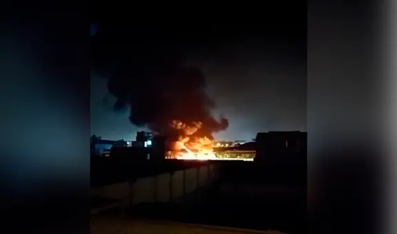 Ate: incendio de código 3 se registró en almacén de geomallas