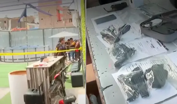 Con piscina, gras sintético y TV plasma: PNP ingresó a búnker de delincuentes en el Centro de Lima