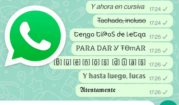WhatsApp: ¿cómo enviar mensajes con otros tipos de letra y sin descargar ninguna app?