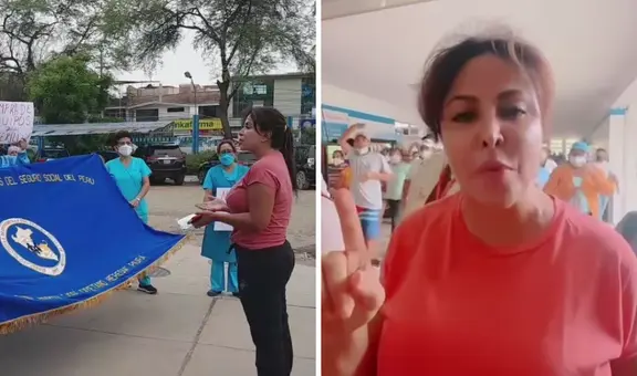 Expulsan a congresista Patricia Chirinos en medio de una visita inopinada a hospital en Piura