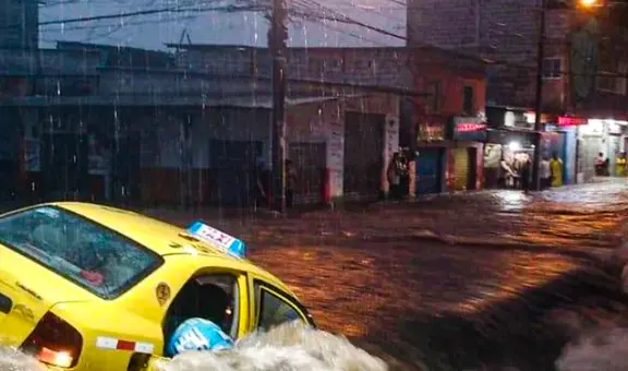 Taxista falleció tras ser arrastrado por corriente de agua debido a fuertes lluvias