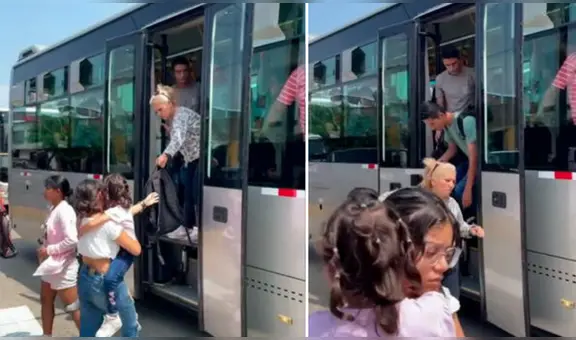 Pasajeros saltan del bus del Metropolitano tras incendio de auto en la av. Alfonso Ugarte