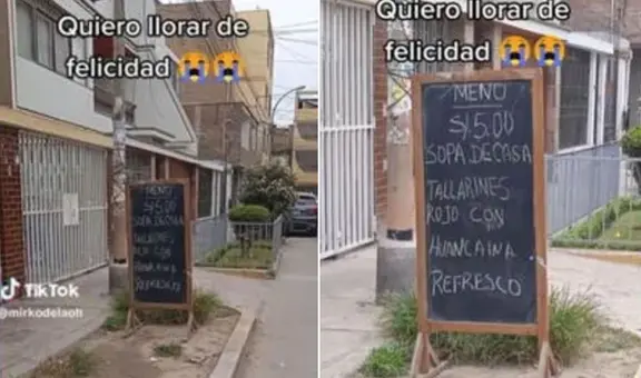 Peruano queda en shock al encontrar menú de 5 soles en Los Olivos: “Qué lujo”