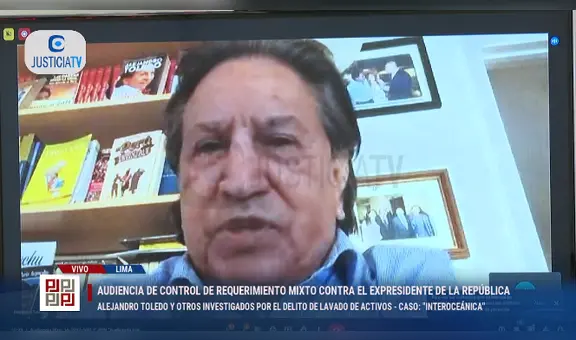 Alejandro Toledo reaparece durante audiencia por caso Interoceánica